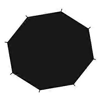 Trampoline Skyggetrekk Trampoline Solbeskyttelsestrekk Rivefast for 8 Stenger Rund Trampoline Svart 