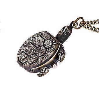 Attractive Men's Digital Turtle Pattern Alloy Pocket Watch 26-27