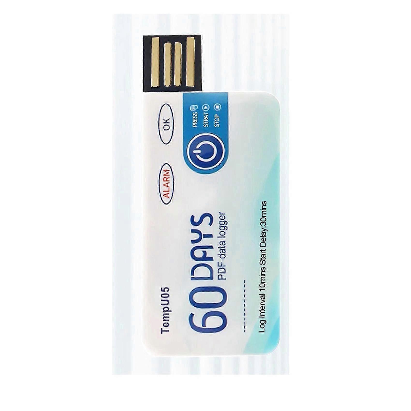 TempU05 Temperature Data Logger 60 Days Disposable Temperature Analyzer PDF USB