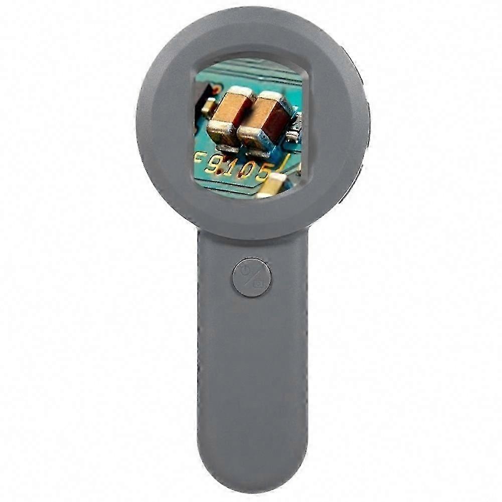 Microscópio digital de 2 polegadas com zoom de 100x e lupa com luz, ideal para moedas, com 2 modos de iluminação.
