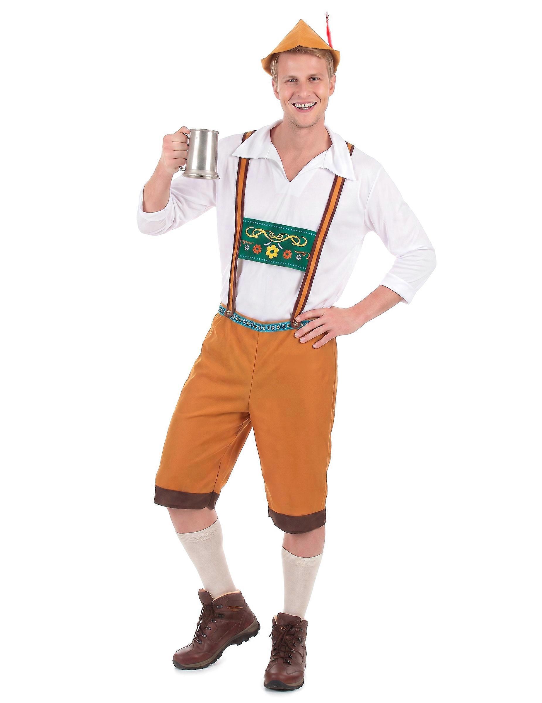 Brown Bavarian costume for men