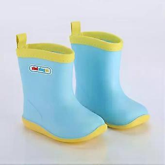 Kids Rubber Rain Boots, Waterproof Non-Slip with Removable Warm Cotton Liner for Boys and Girls