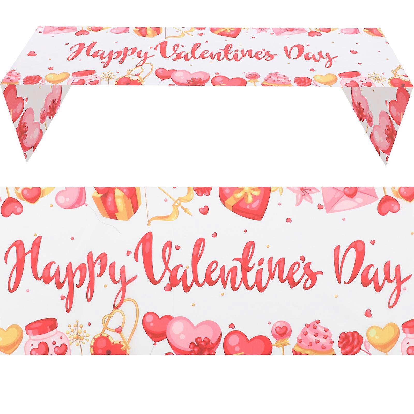 Decorative Heart Table Runner for Valentine Table Use