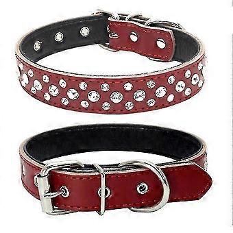 Sparkling Leather Pet Collar