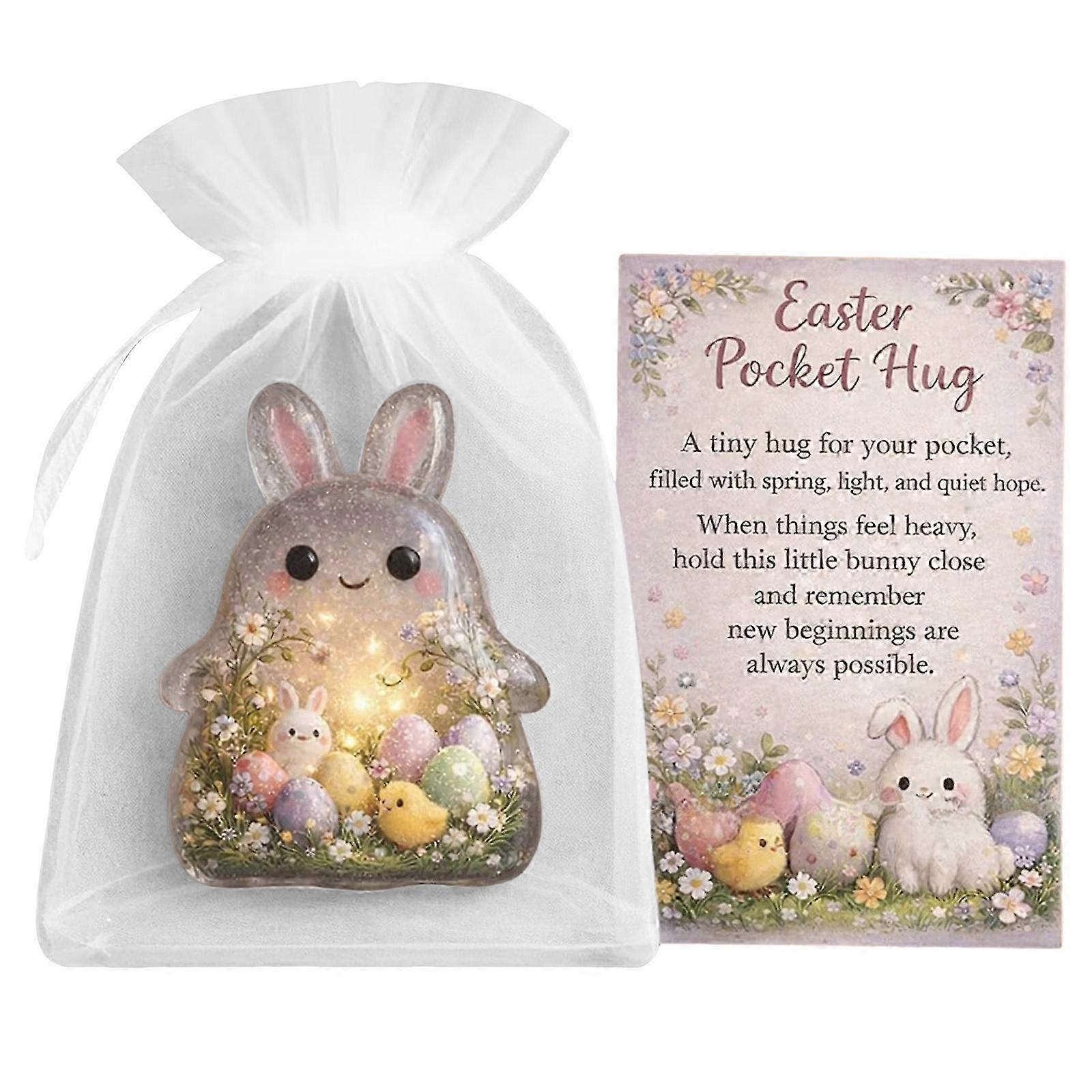 Pocket-Sized Easter Bunny Keepsake With Card