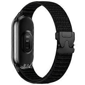 Parachute Buckle Mountain‑Pattern Woven Nylon Watch Band, Adjustable Replacement Strap For Xiaomi Smart Band 10 / 9 / 8