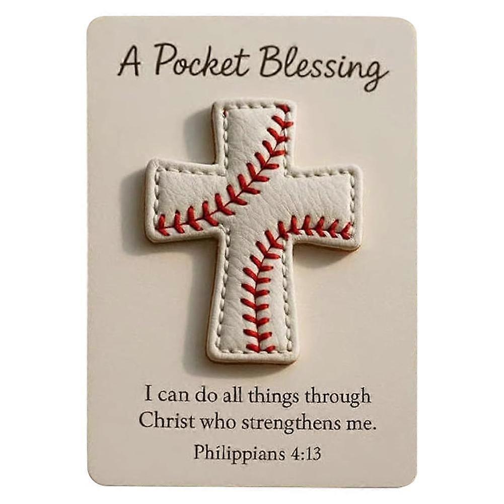Stitched Cross Pocket Blessing Card