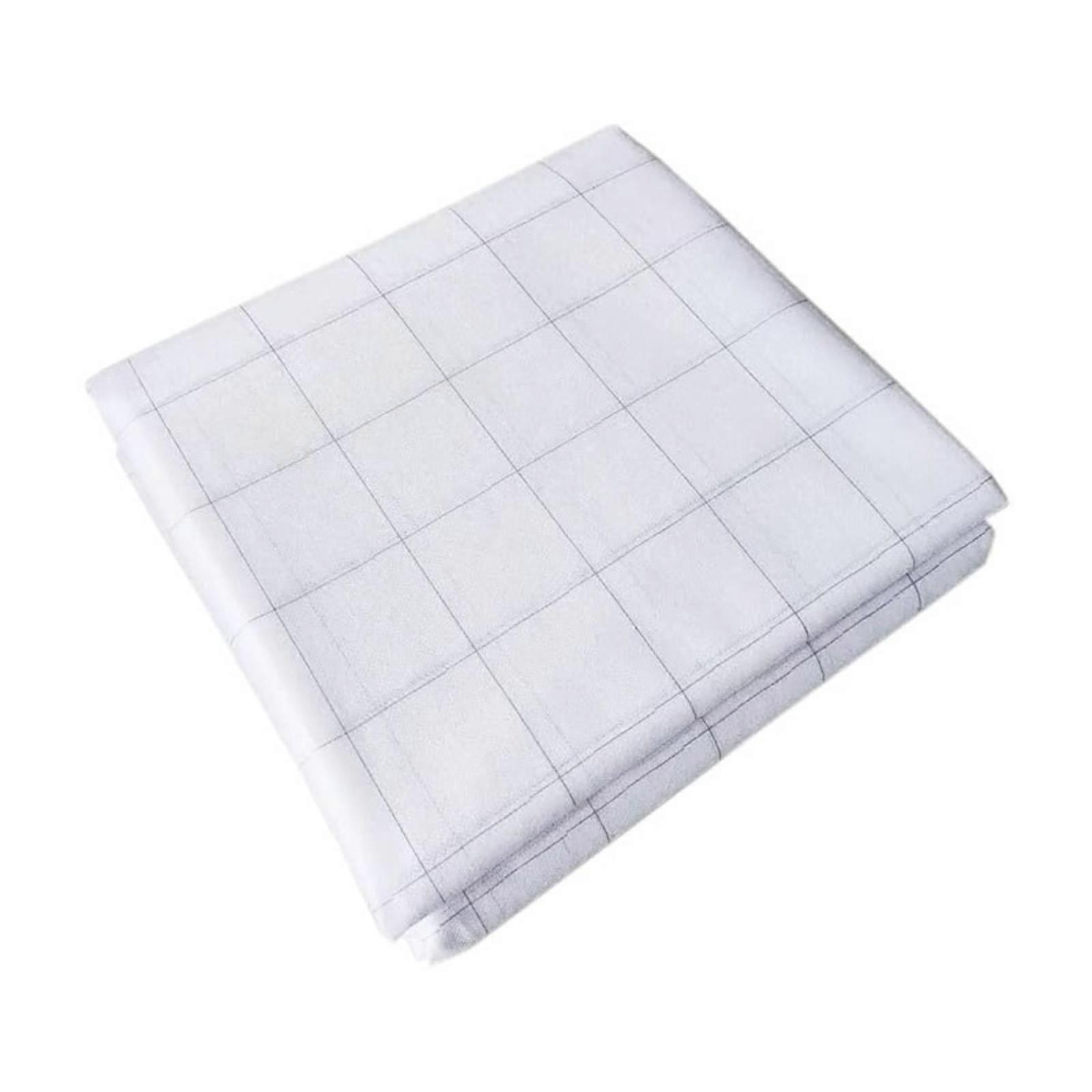 Grid Printed Interfacing Fabric White Nonwoven Fusible Interfacing Flexible