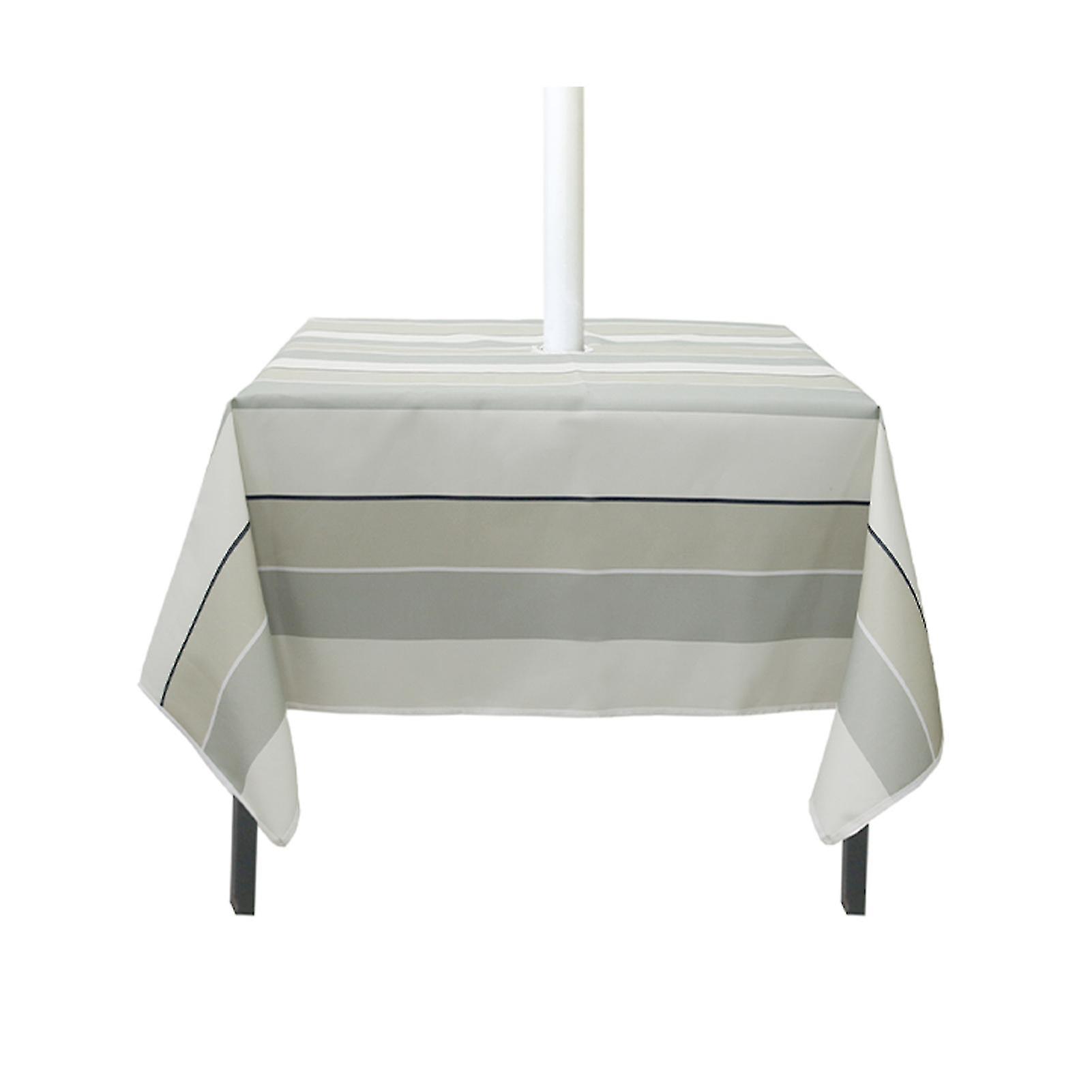 Table Cover Zippered Wrinkle Resistant Polyester Water-proof Tablecloth For Home