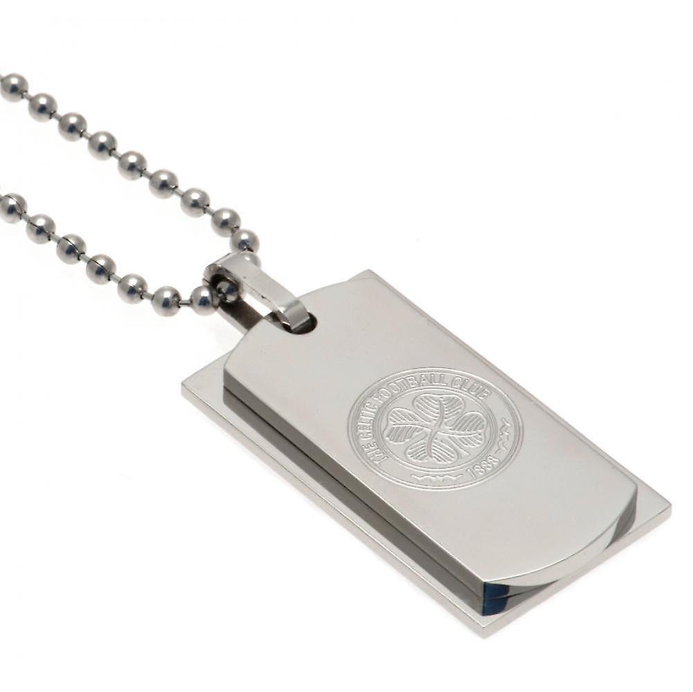 Celtic Fc Double Dog Tag &amp; Chain