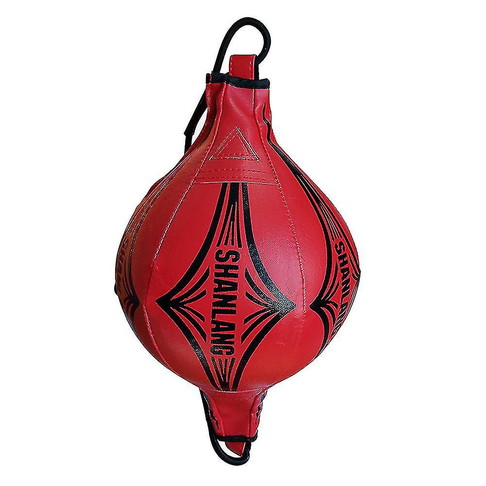 Double End Speed Ball Maya Hide Leather Boxing-rojo