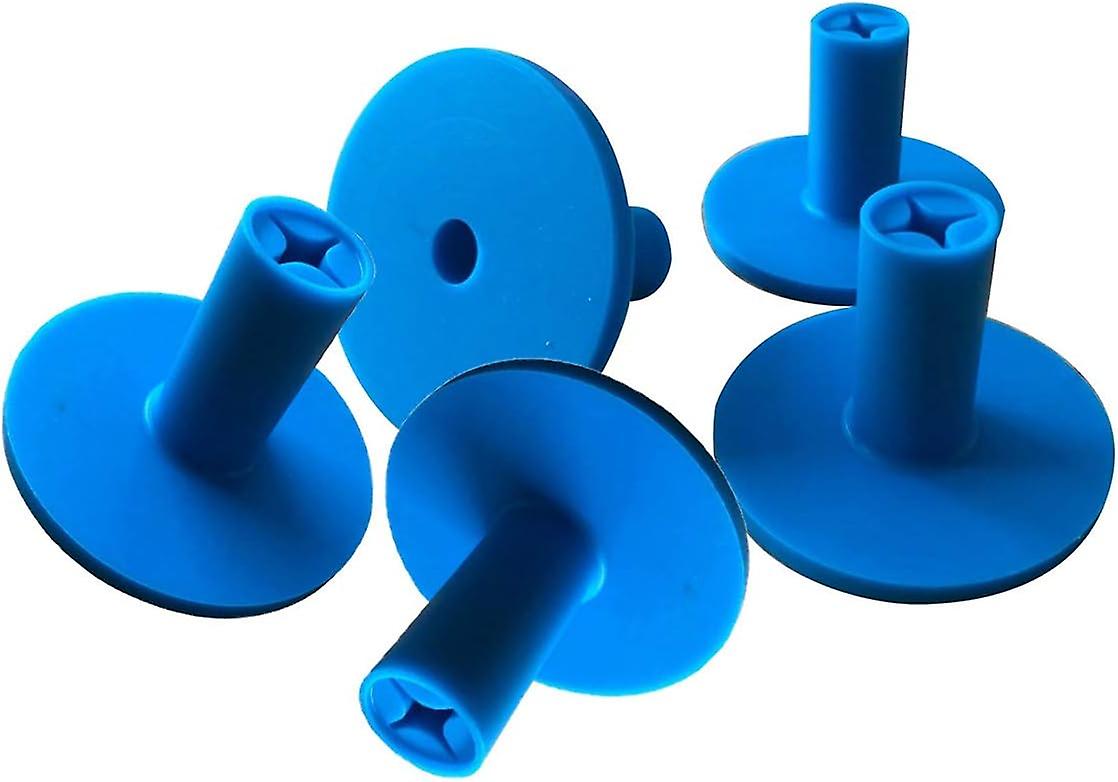 Rubber Golf Tee Holders for Training and Driving Mixed Colors 5 Pack (Blue)