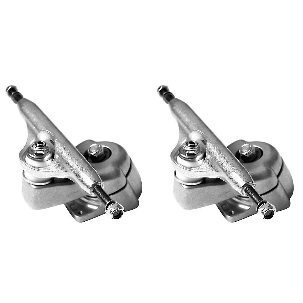 2x Surf Skate Trucks Integrierte Halterung für System Enhanced Edition Front Trucks, silber