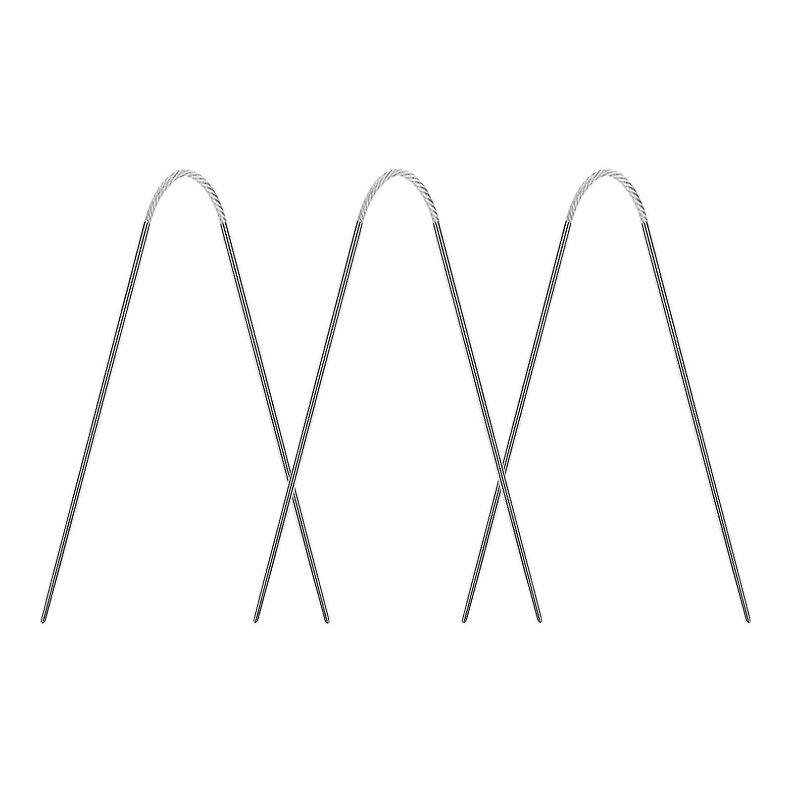 3Pcs Circular Cable Knitting Needles Professional for Sweater Sleeves Socks 2mm