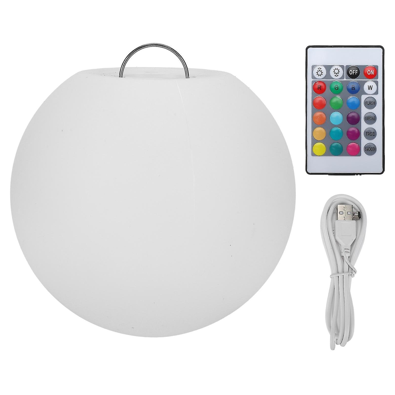 Led Ball Table Lamp 16 Colors 4 Modes Usb Charging Remote Light Waterproof For Swimming Pool Yard Lawn