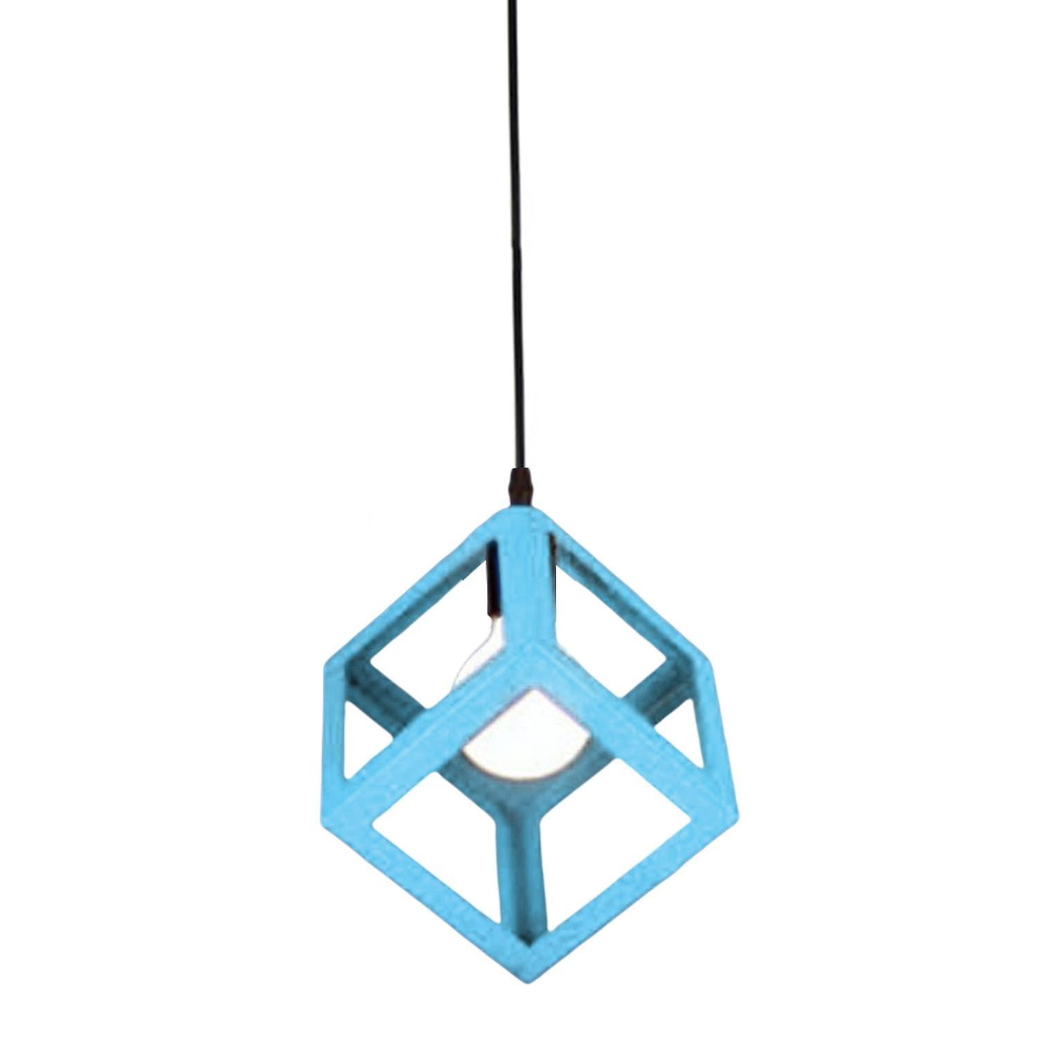 ZHOUBA Square Chandelier Universal Exquisite Decor Iron Lamp Bulb Holder Ceiling Pendant Light
