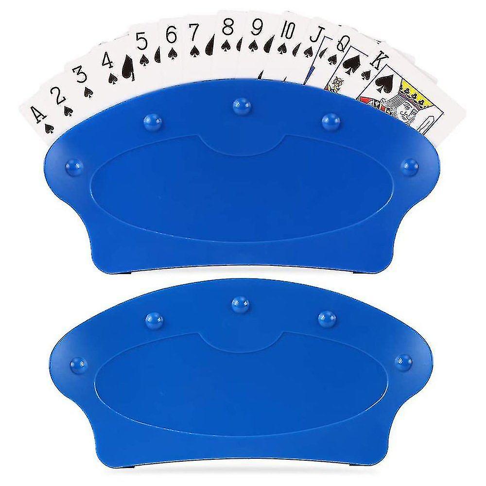 Spielkartenhalter 2 Stück Spielkartenständer Kartenhalter Behinderter Kartenhalter Plastikkartenhalter Pla