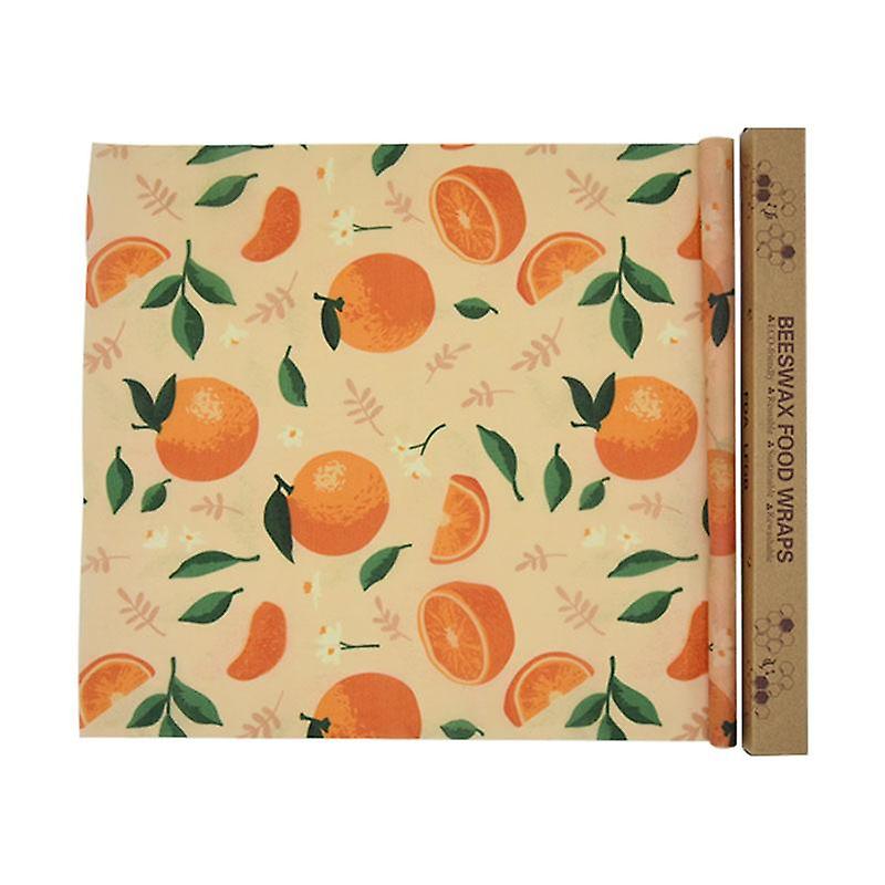 1 Roll Fresh Food Wrap Practical Printed Pattern Wear-resistant Reusable Fresh Keeping Beewax Cover
