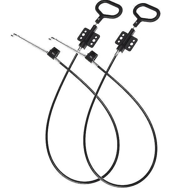 2pcs Metal Recliner Spring Cable Pull Handle D Ring Replacement For Universal Sofa And Couch Black