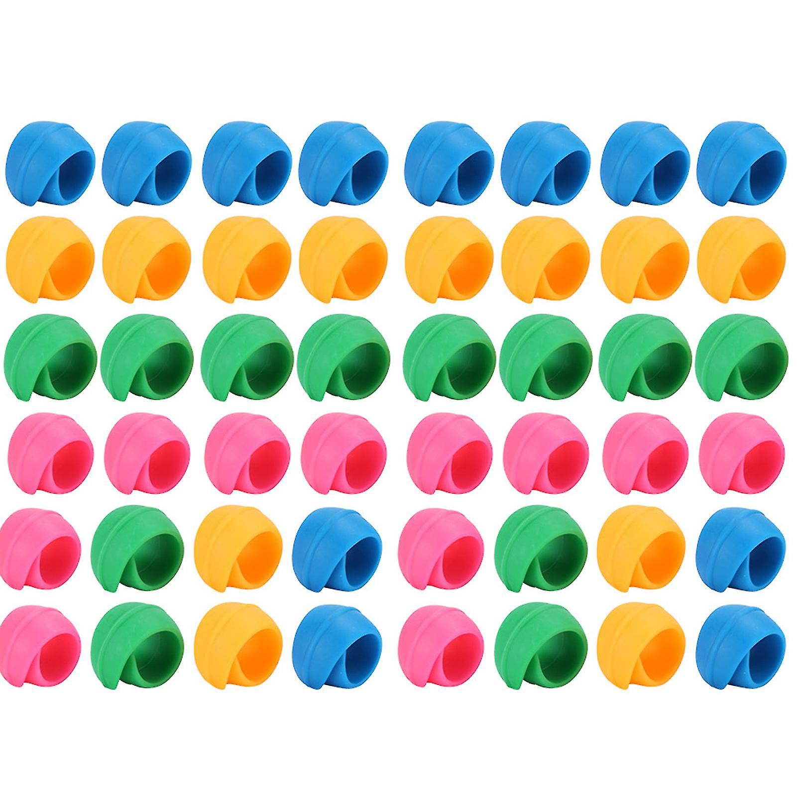 48Pcs Silicone Thread Spools Saver Huggers Bobbin Holder Organizer for Sewing Machine