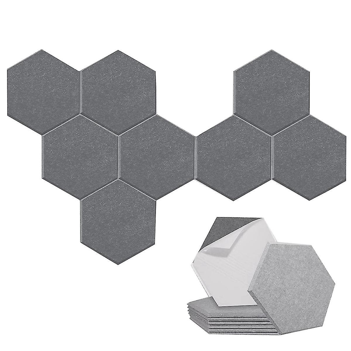 8 Pack - Hexagonal Acoic Panel,sound Absorbing Panel For Studios/recording Studios/offic