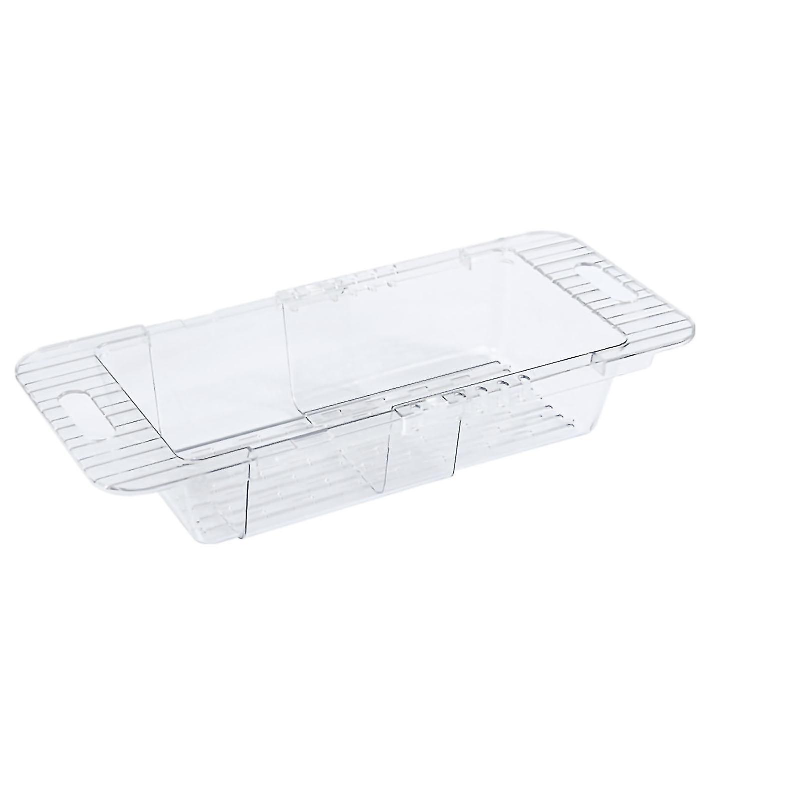 Over The Sink Strainer Retractable Design Transparent Fast Draining Durable PET Sink Colander