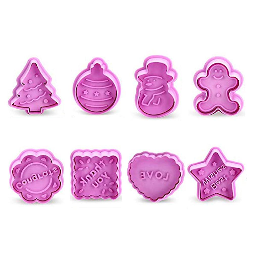 8PCS Spring Mold Christmas Thanksgiving Biscuits Cutter Baking Tool