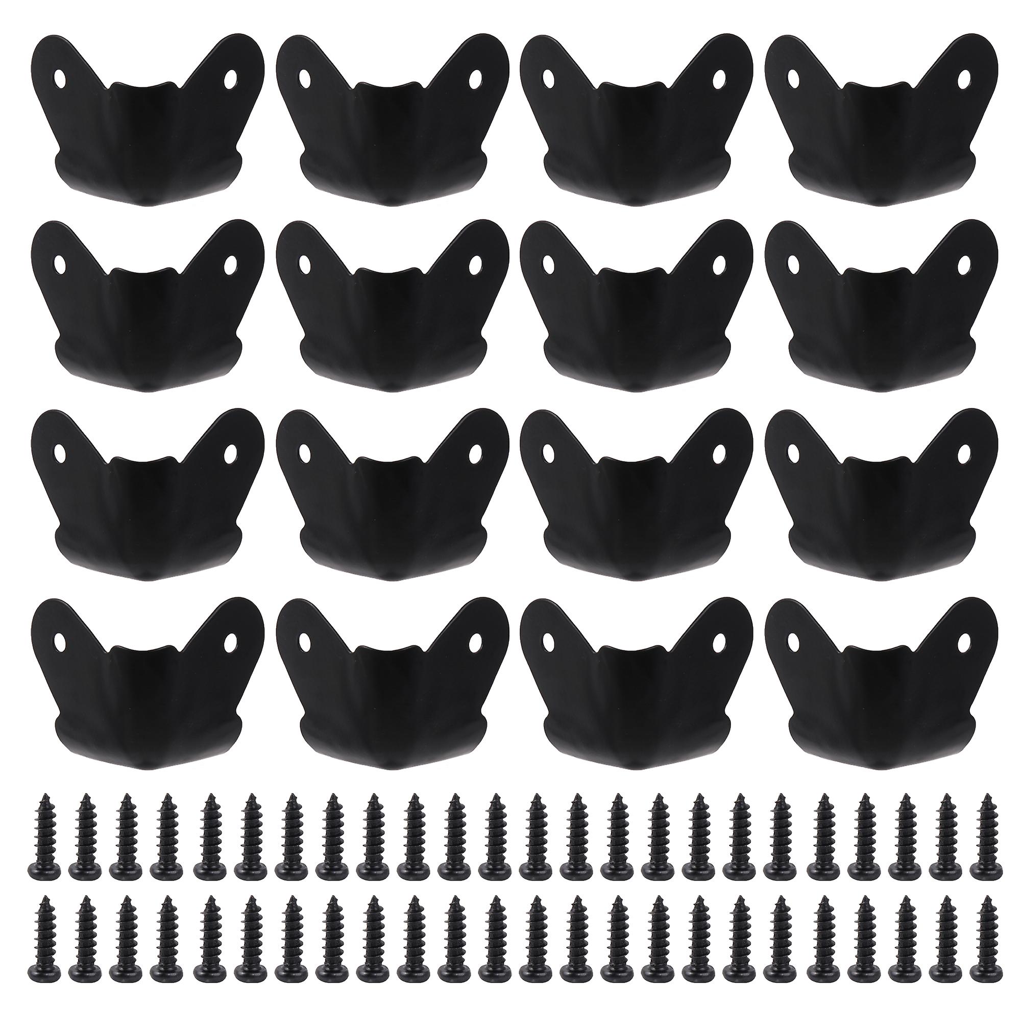 16Pcs 1.06Inch Speaker Cabinets Corners Hardware 1.57 Inch Hole Spacing