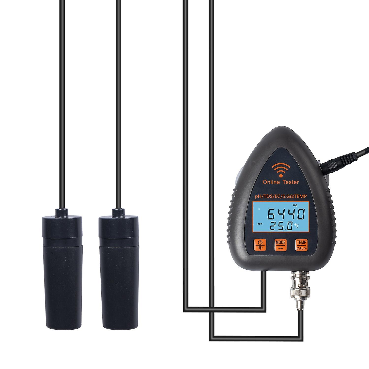 991W Bluetooth Wifi Digital Water Quality Tester Mini 5 in 1 Water Analyzer PH / EC / TDS / S.G / Te