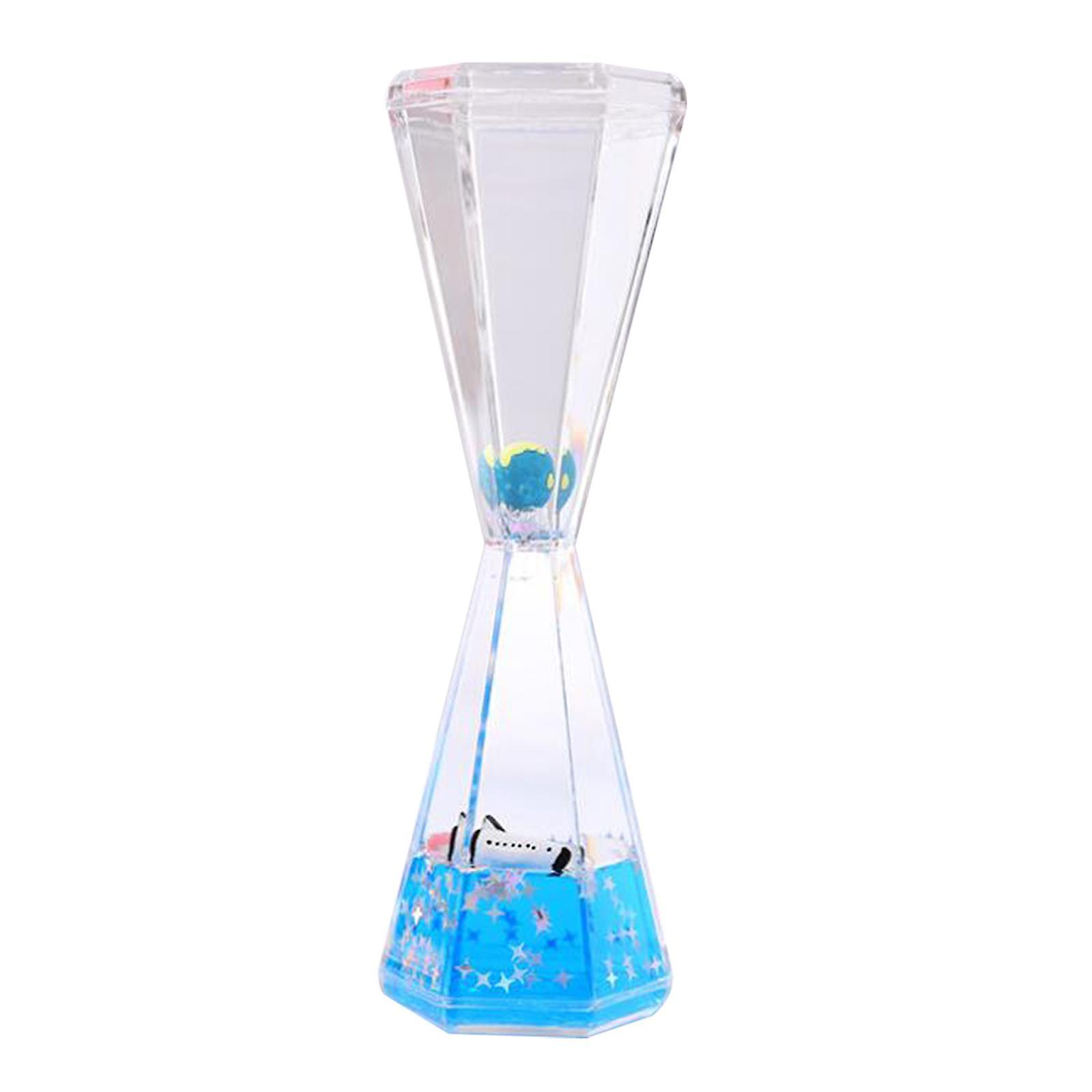 Liquid Motion Timer Floating Liquid Hourglass for Office Desktop Accessories Random Color