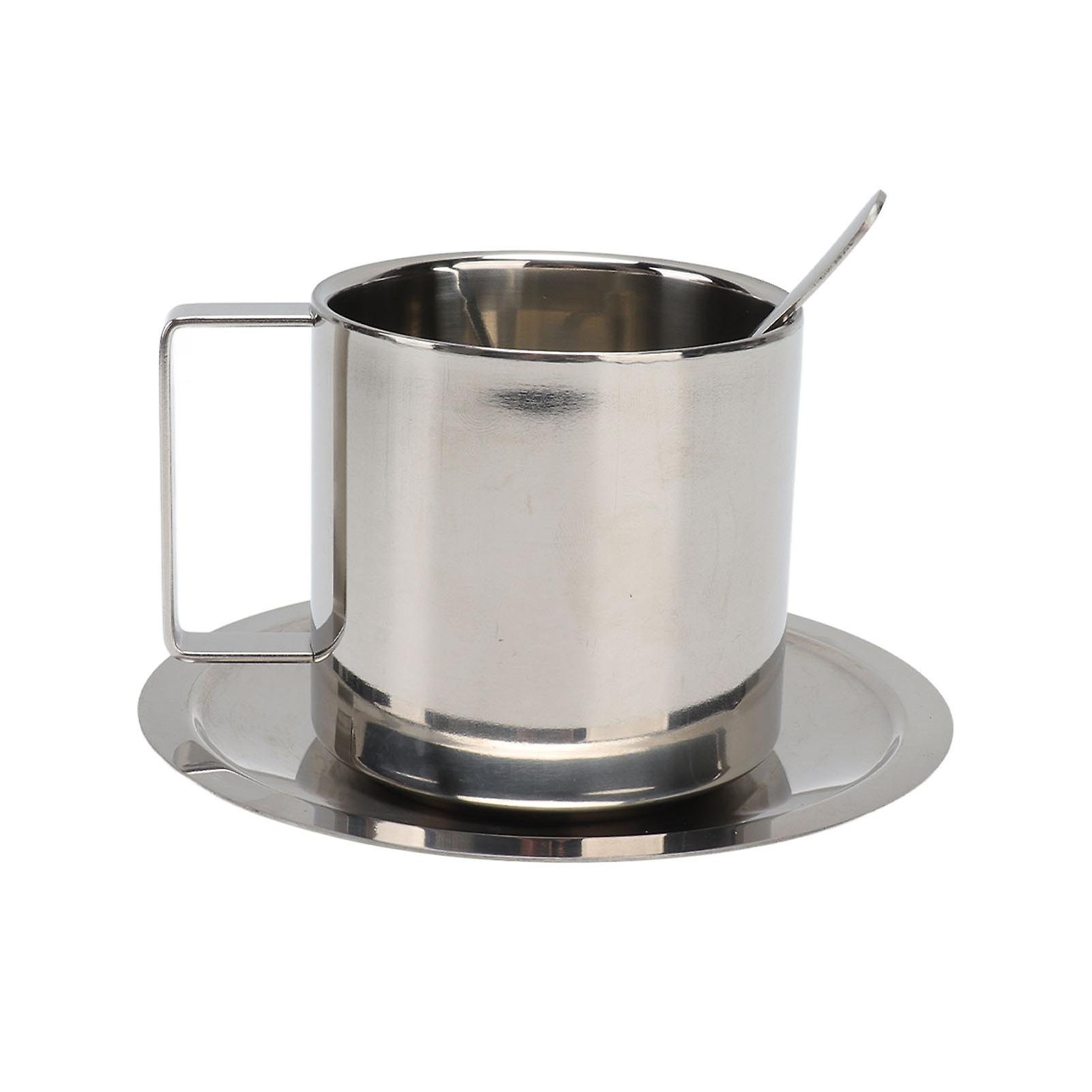 Dobbeltvægget rustfrit stål kaffekop sæt 260ml rustfri