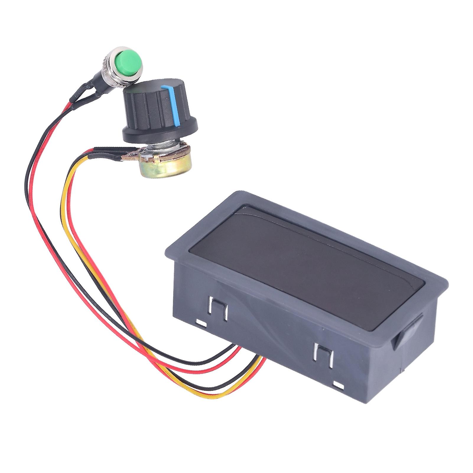 DC Motor Speed Controller Digital Display PWM Stepless Speeds Control Switch with 0.56in LED