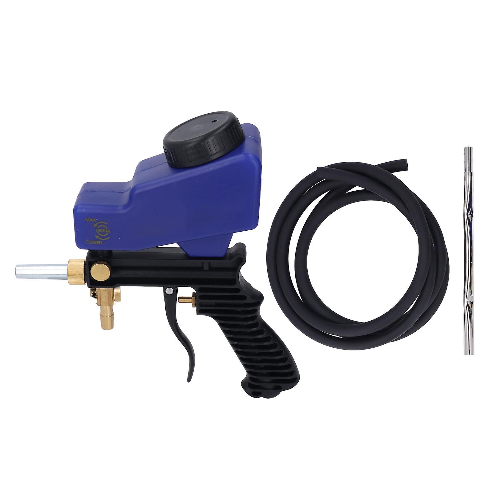 Sand Blaster Gun Kit ABS Aluminum 2 Control Sandblasting Equipment with Siphon for Glass Etching