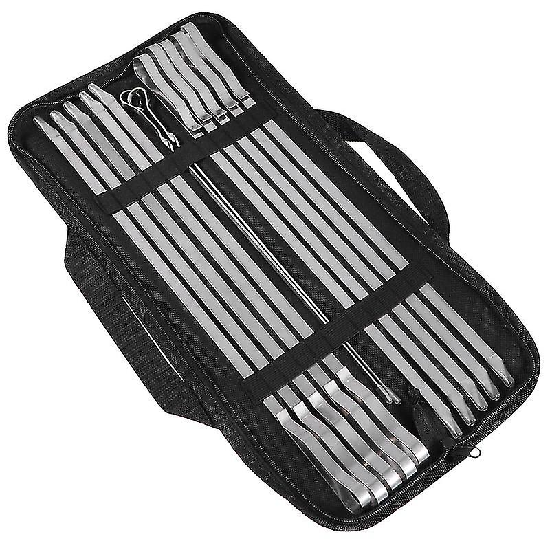 12pcs Flat Barbecue Sticks
