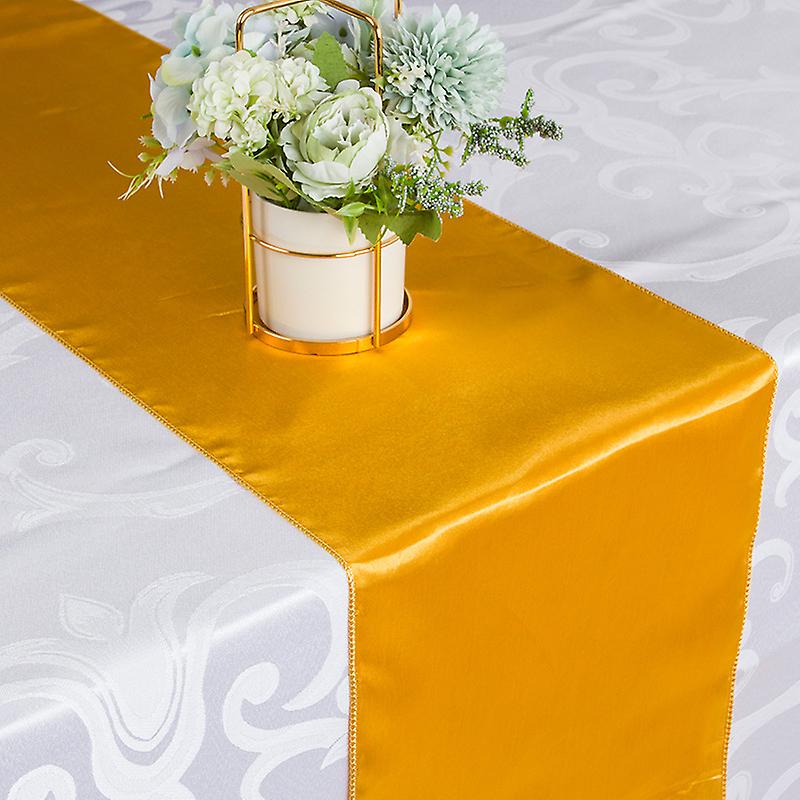 Table Runner Satin Table Runners 5 Pack Bright Silk and Smooth Table Fabric for Party Birthday Table Decoration 12x108inch