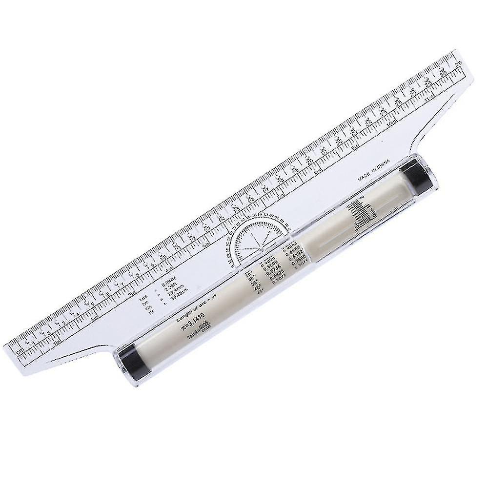 30cm Rolling Parallel Ruler Professional Parallel Roller Ruler Multipurpose Scale Drafting Ruler Protractor Compass For Vertical Parallel Line Geometr