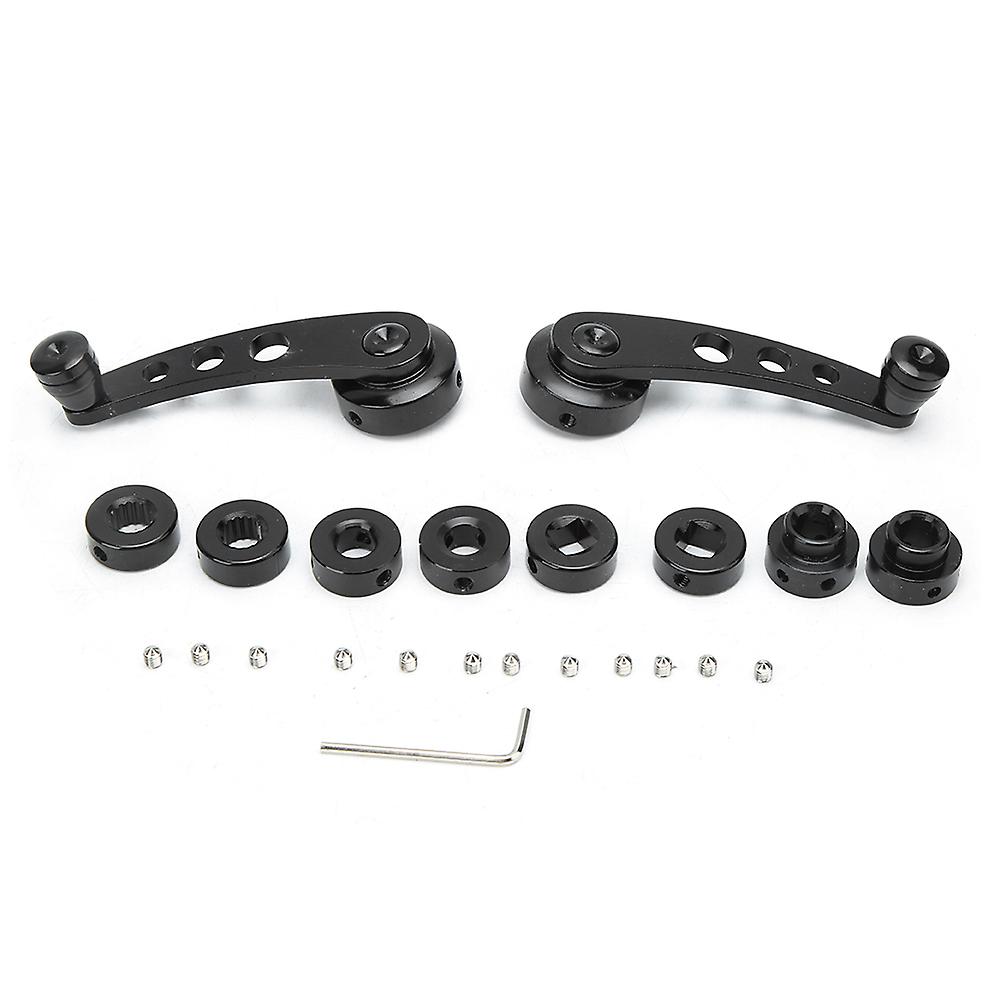 3in Black CNC Aluminum Alloy Window Winder Crank Handle Kit Fits for Chevy