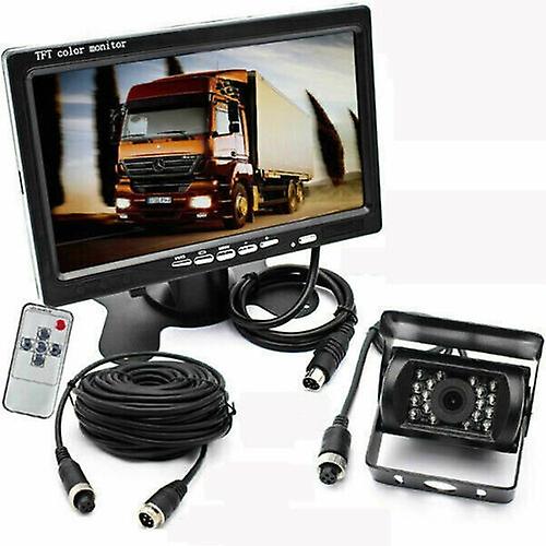 7inch LCD display camera reversing rear view universal 12V-24V vehicle imaging
