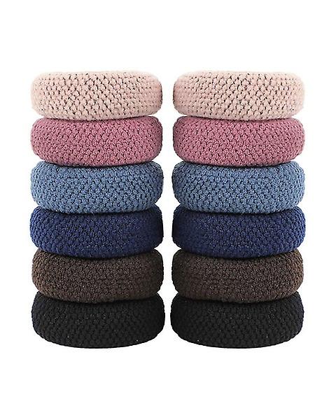 Thick Seamless Hair Ties for Ponytail Holders