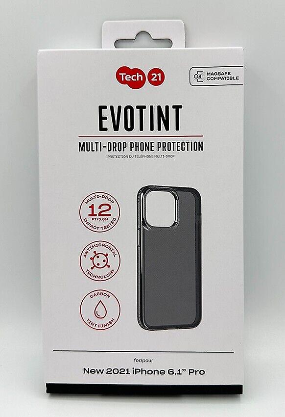 Tech21 Iphone 13 Pro Evotint Rugged Slim Antimicrobial Back Case - Ash
