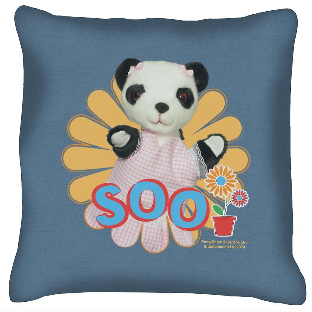 Sooty Soo Flower Cushion