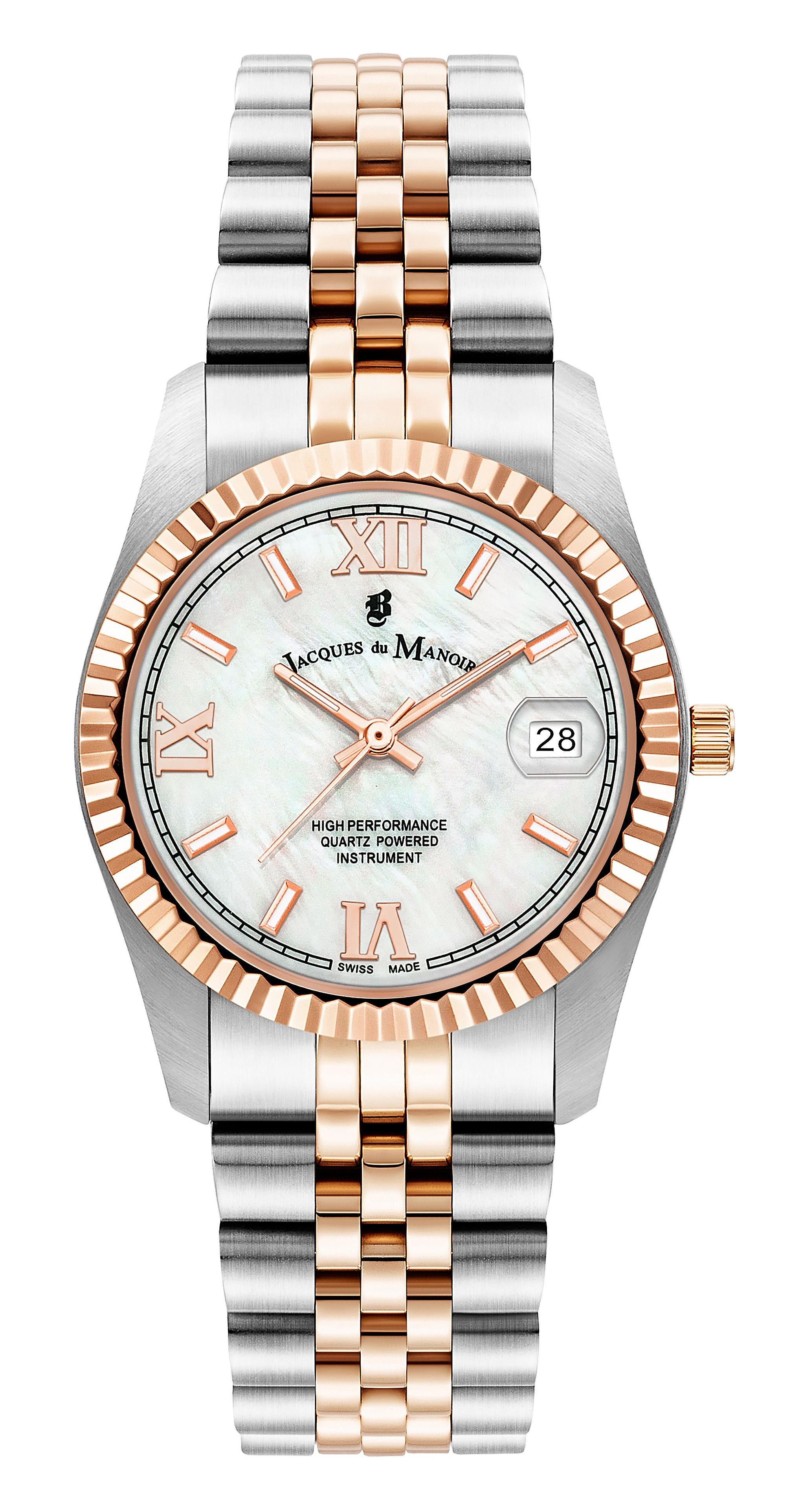 Jacque Du Manoir Jwl01304 Women's Two-tone Stainless Steel Watches