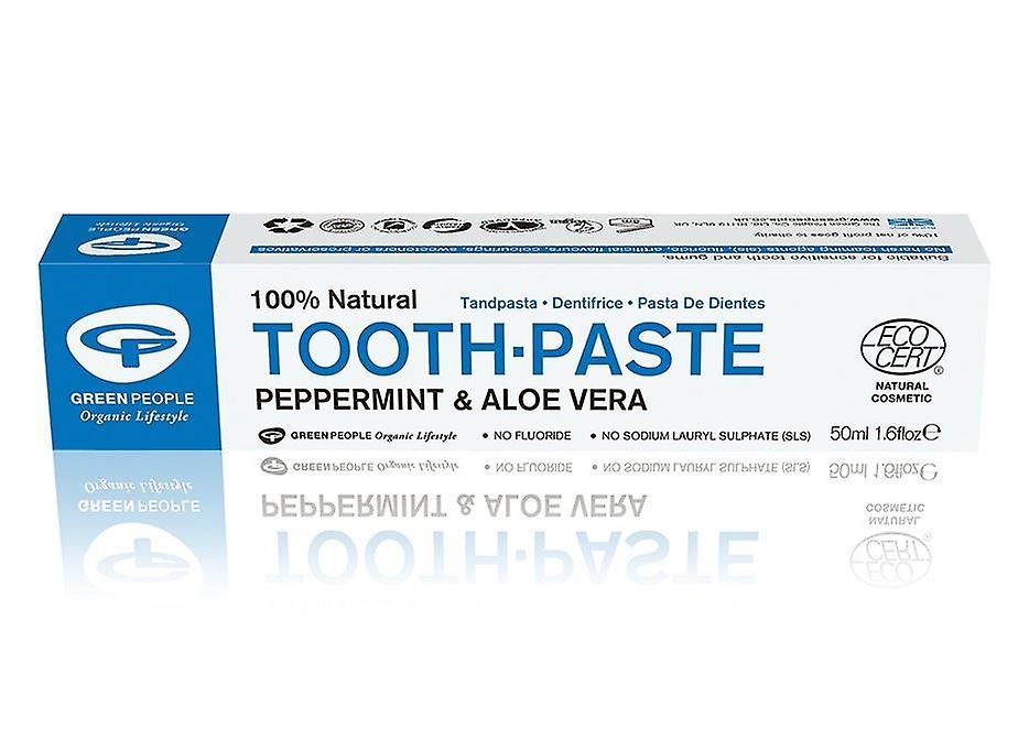 Green People 100% 天然有机薄荷芦荟牙膏 50ml - Multibuy-1