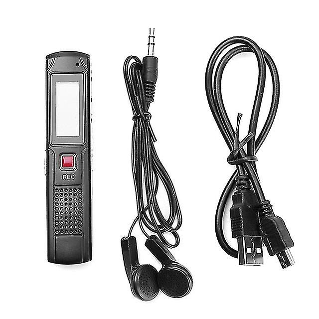8G Voice Activated Mini Voice Recorder With Earphones And Usb-cable Wav Recorder