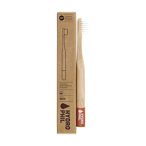 Bamboo Toothbrush for Children - Red 1 unit