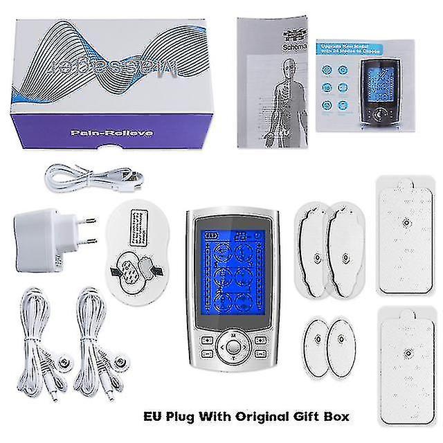 Massagers 24modes Eletric Compex Muscle Stimulator Ems Pulse Meridian Physiotherapy Tens Machine Electrodes