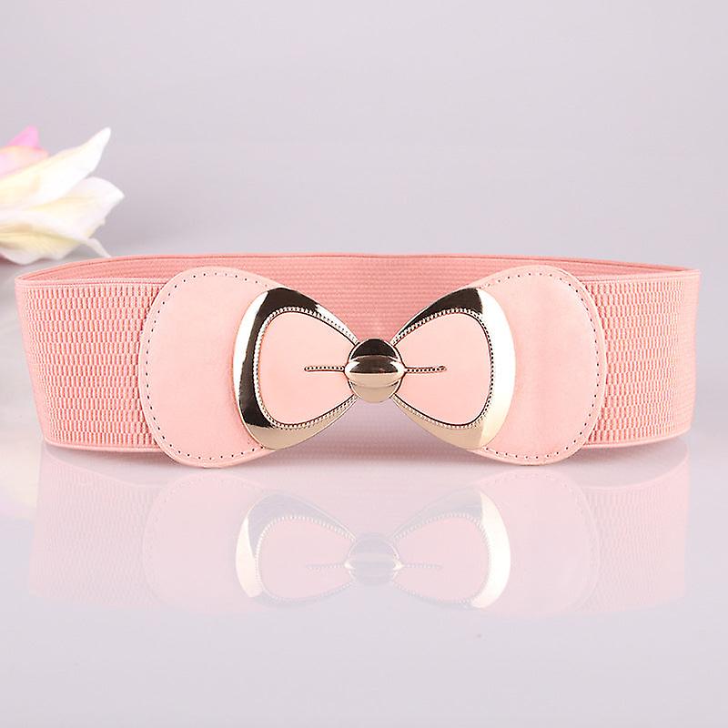 Women Belts Fashion Trend Belt Bow Elastic Belt Waist Seal