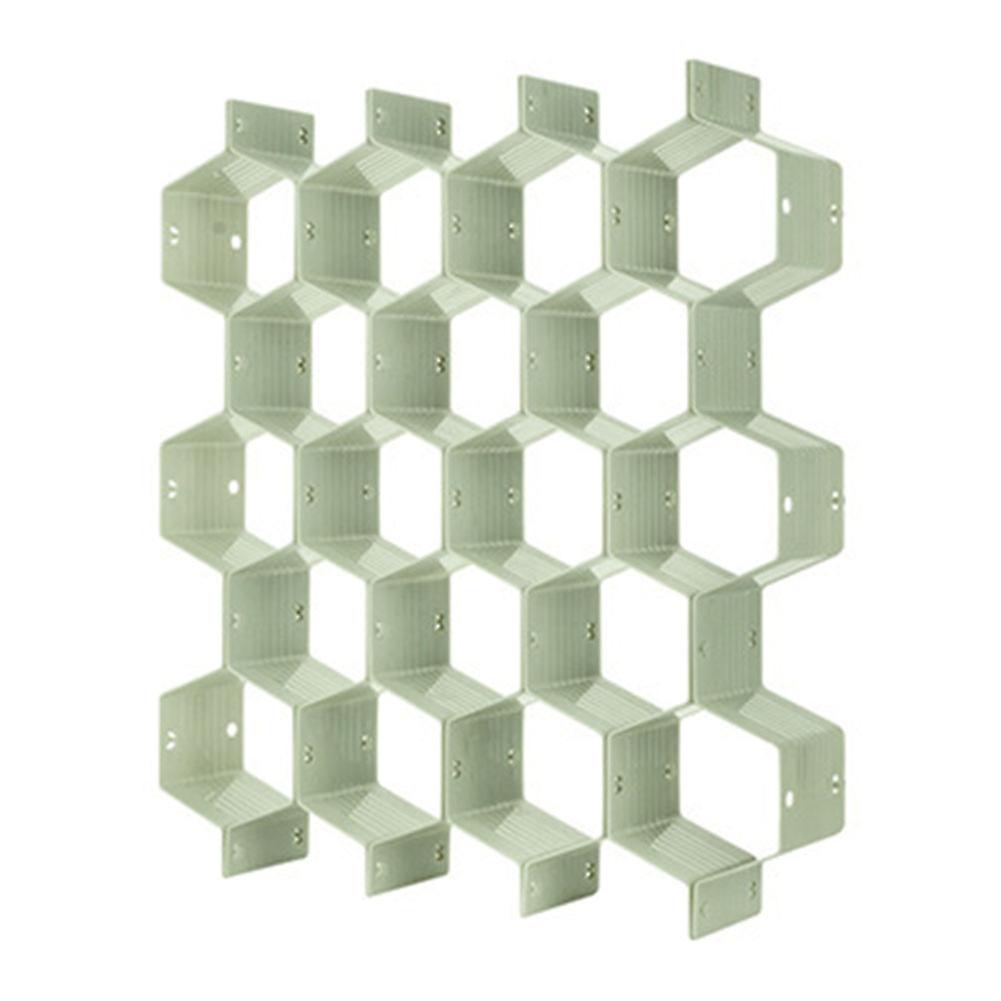 Folding Underwear Socks Drawer Organizer Storage Box Useful Cells Container (Green)