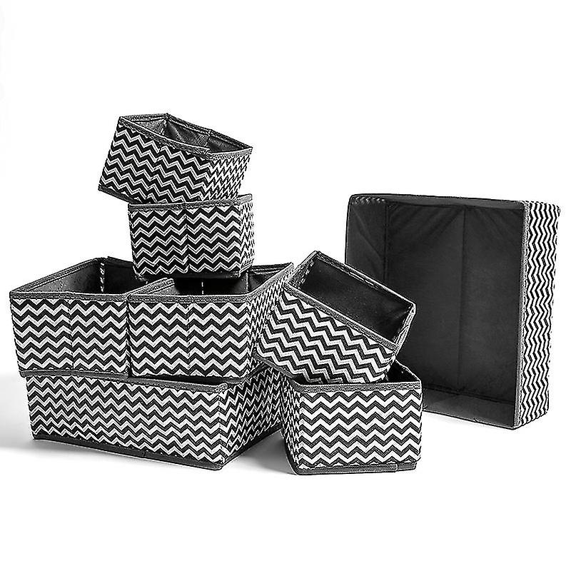 Rare Pearl 10pcs Underwear Storage Box Socks Organizer Boxes Split Grid Home Use