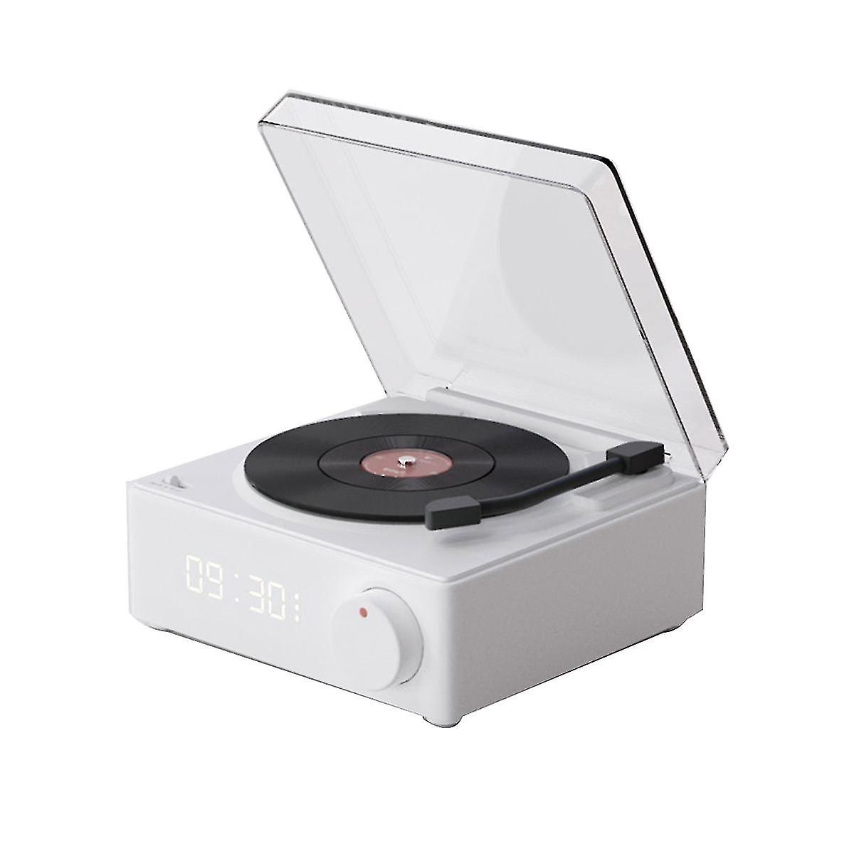 Multifunctional Bluetooth speaker alarm clock vinyl record player desktop speaker suitable for room 